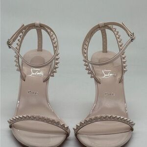 Christian Louboutin Nude Studded Heels